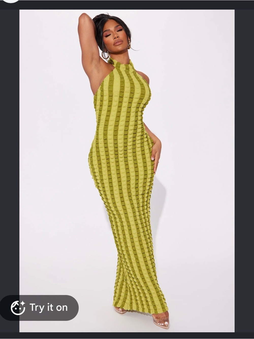 Micas Maxi Halter Popcorn Dress! NWT!